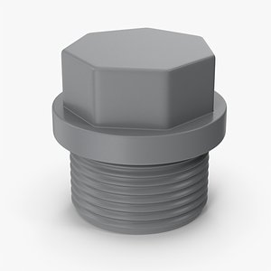 Plastic Pipe Plug 3D model