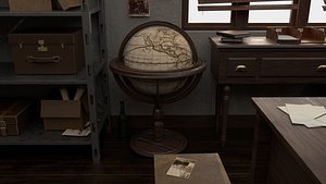 50s earth globe