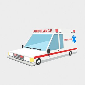 3d model ambulance car