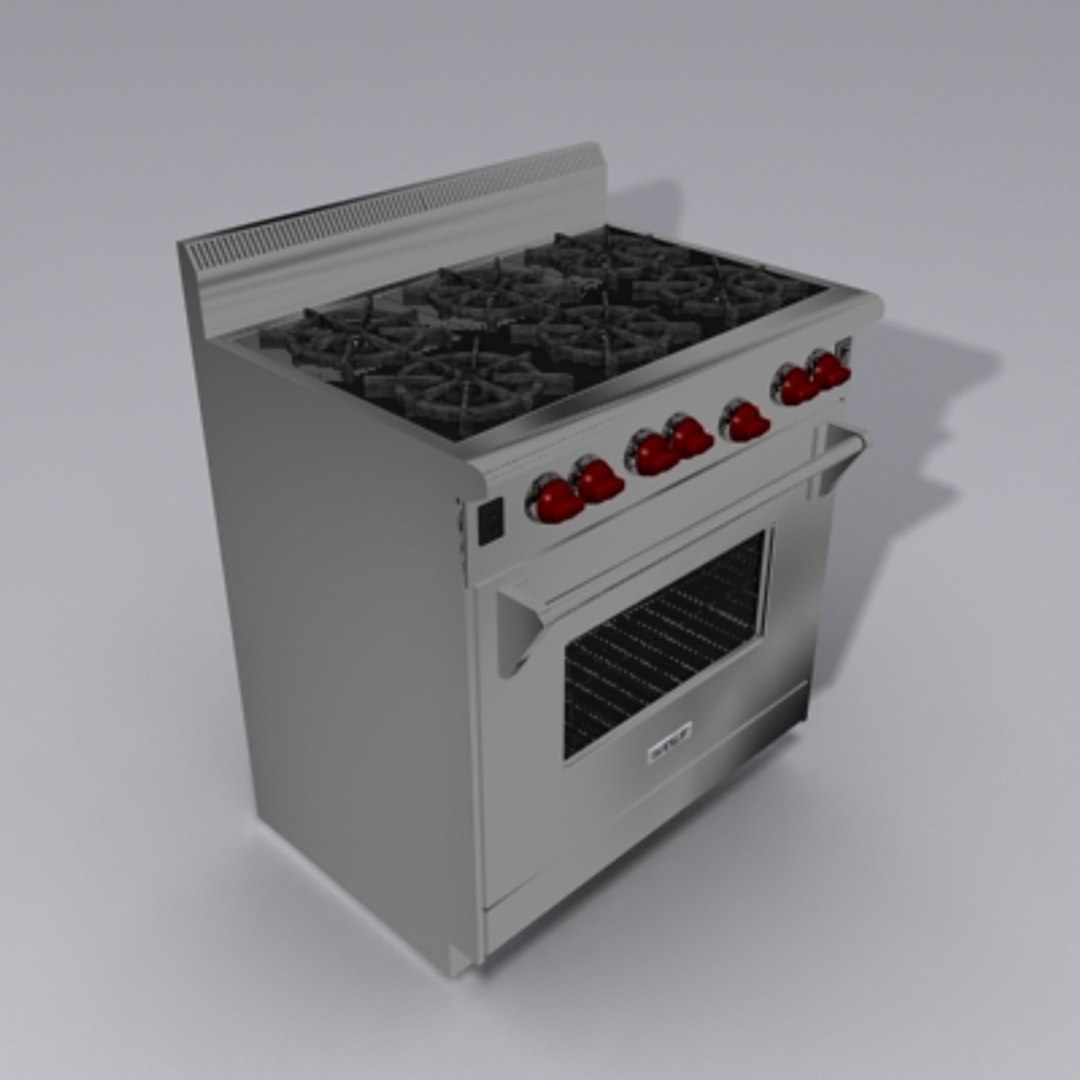 wolf stove 3d model