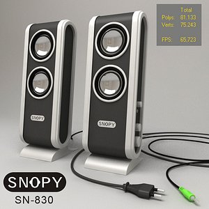snopy speaker 3d model