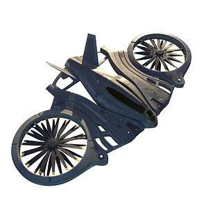Futuristic dropship copter