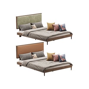Zinus-Raymond-38-Wood-Platform-Bed 3D model