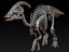 skeletons herbivorous dinosaurs 3D model