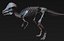 skeletons herbivorous dinosaurs 3D model
