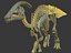 skeletons herbivorous dinosaurs 3D model