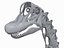 skeletons herbivorous dinosaurs 3D model