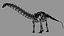 skeletons herbivorous dinosaurs 3D model