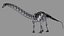 skeletons herbivorous dinosaurs 3D model