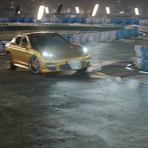 Night Drifting Car Track Vehicle Ride Drift Race Light