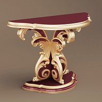 Baroque-style Late console table