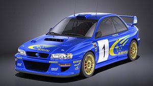 subaru impreza 1993 3D
