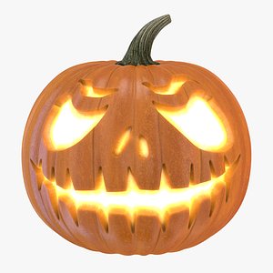 halloween pumpkin 2 3d obj