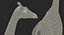 Giraffe Standing Pose Fur 3D Model