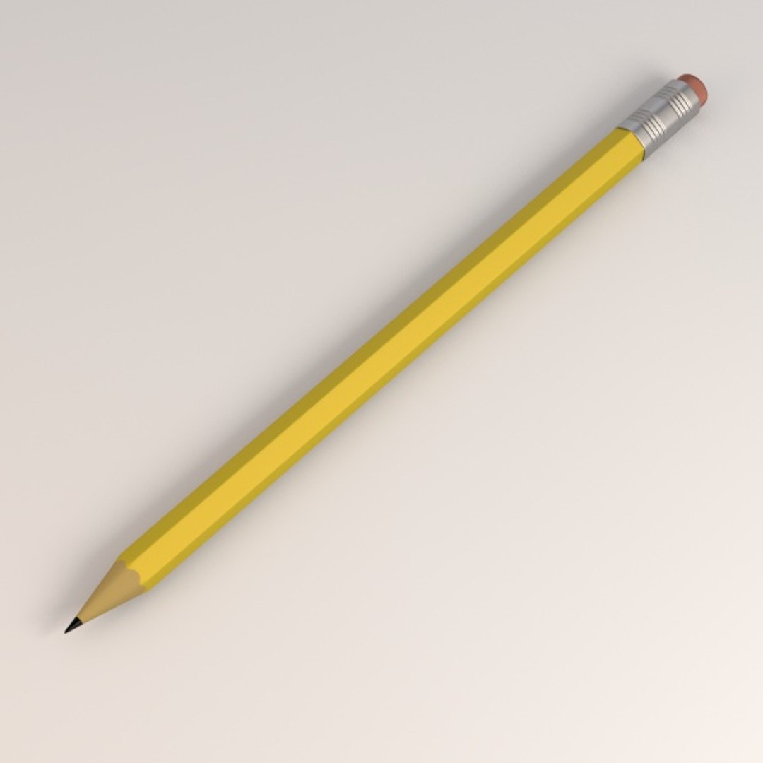 3d pencil eraser