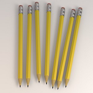 3d pencil eraser