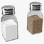 Glass Salt and Pepper Shakers Set