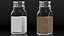 Glass Salt and Pepper Shakers Set