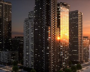 City Block Type B18 3D model