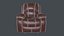 Recliner Arm Leather Chair Sofa Singa Seater
