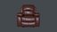 Recliner Arm Leather Chair Sofa Singa Seater