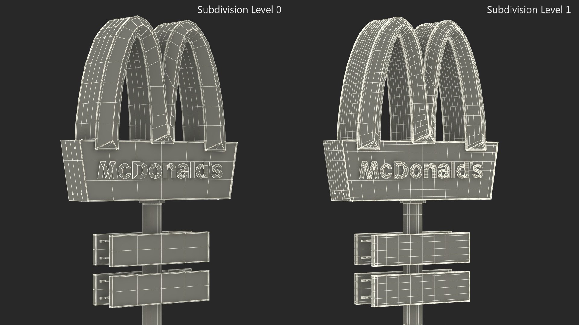 3D model McDonalds Pylon - TurboSquid 2160859