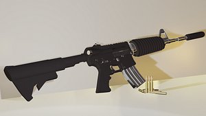 m4a1 gun 3D model