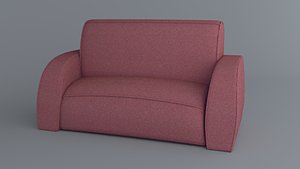 Sofa soft low poly