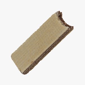 ordinary wafer 01 bitten 3D model
