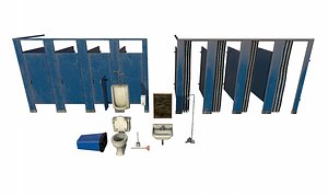 3D Bathroom Prop Pack 1 model
