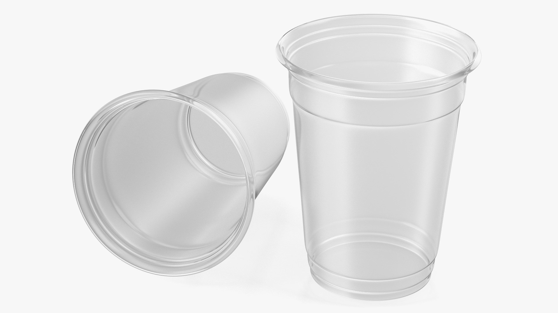 Plastic Disposable Cup 3D model preview