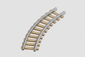 Train Track 3D model