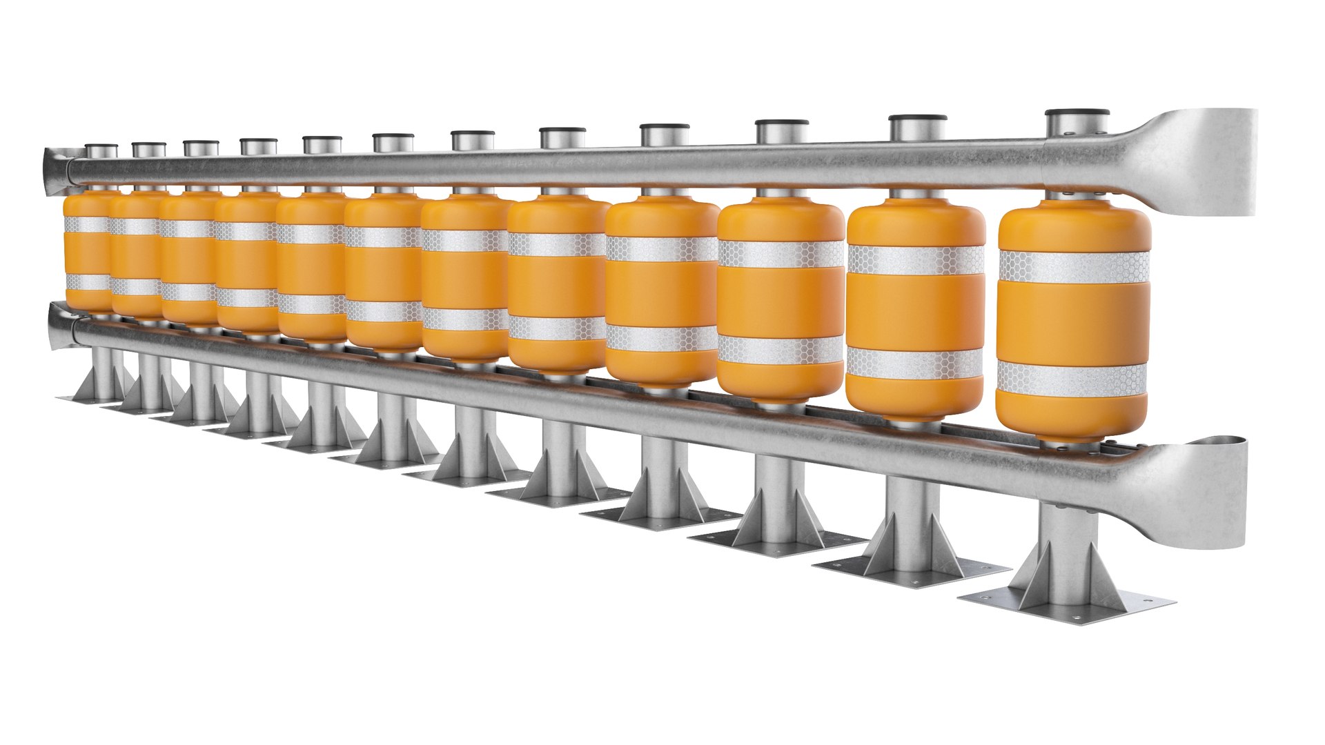 3D Model Road Safety Barrier TurboSquid 2076256