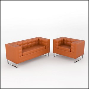 Tufted Sofa & Armchair
