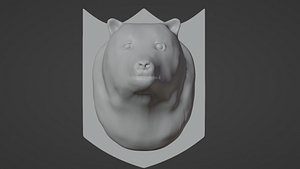 Bear Head 3D Print