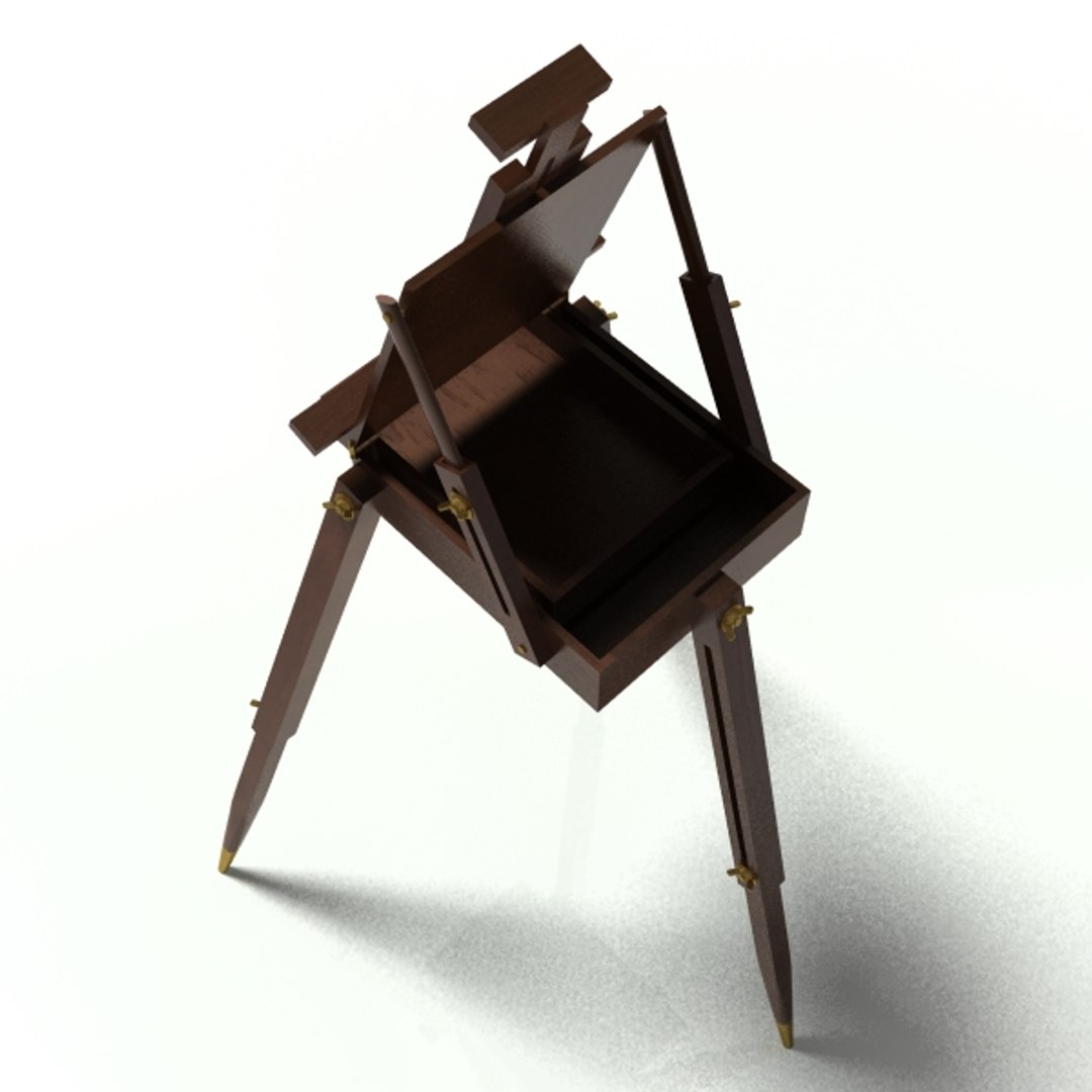 3d Model Easel Painter