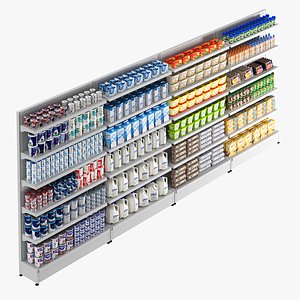 3D shelf dairy
