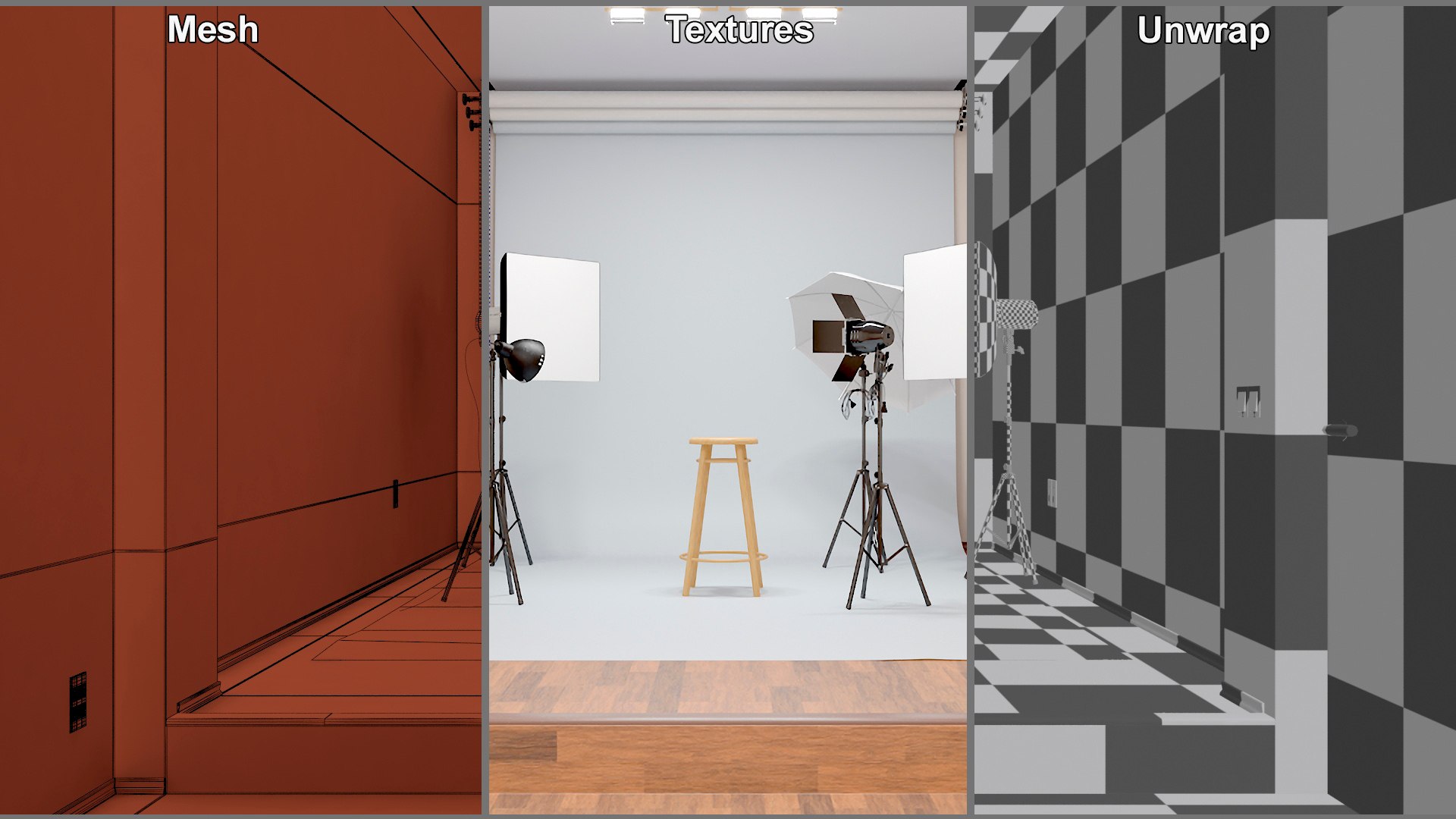 Photography Studio Interior Model - TurboSquid 2269958