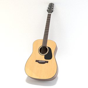 guitar acoustic takamine 3D model
