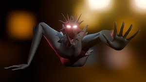 Giant Cursed Slender Entity 3D