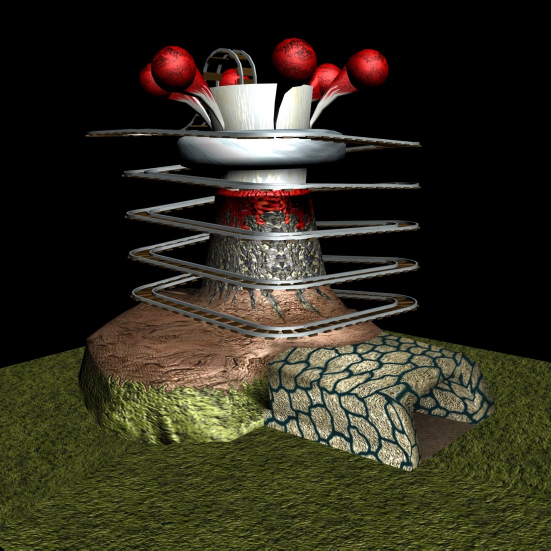 3ds Max Rigged Ride Cart