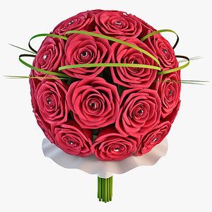 3ds bouquet flower 11