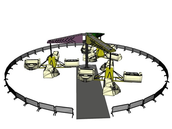 sizzler ride 3d model