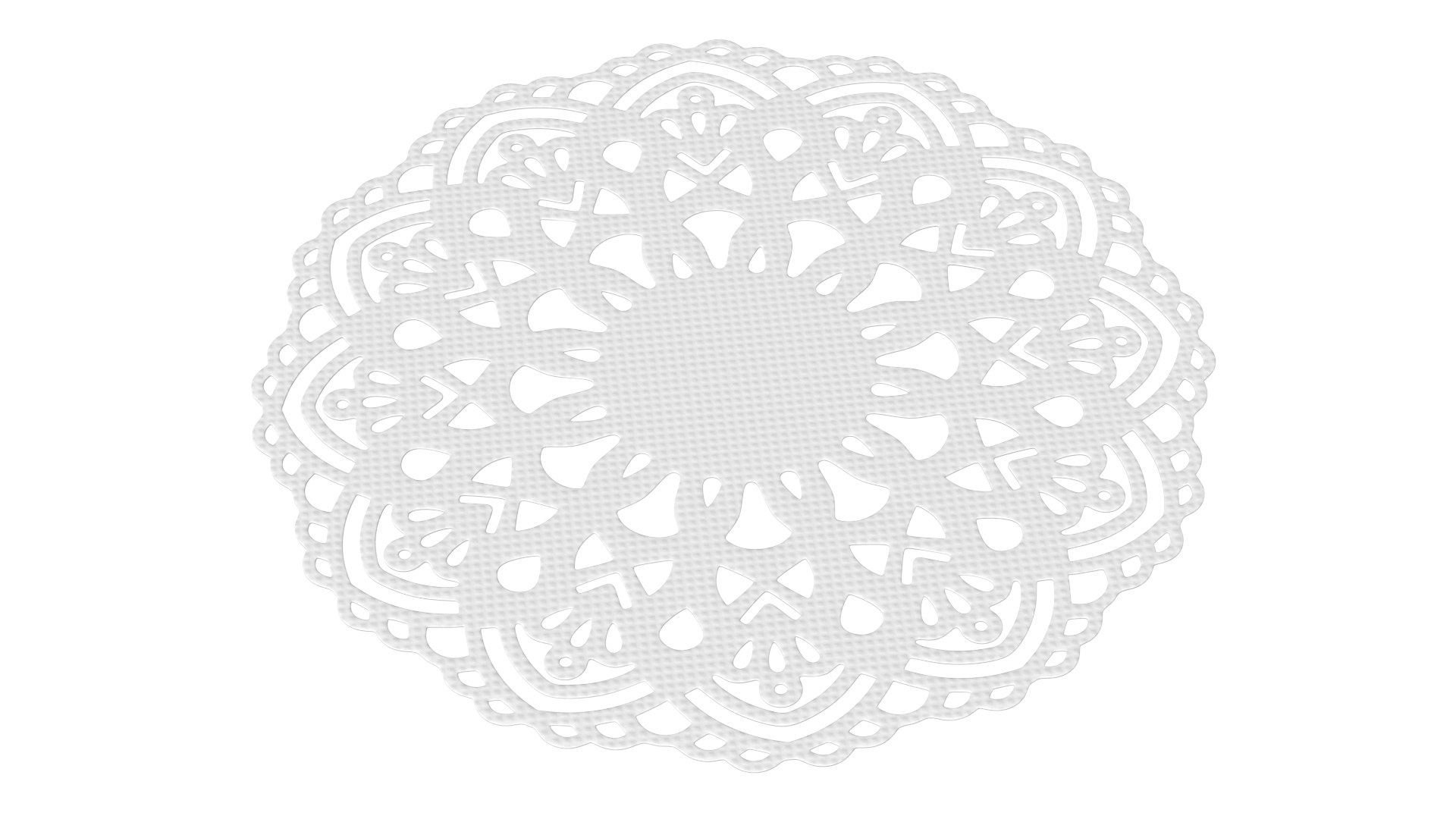 Lace Paper Doilie White 3D Model TurboSquid 2031821