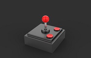 Retro Joystic 3D model 3D model
