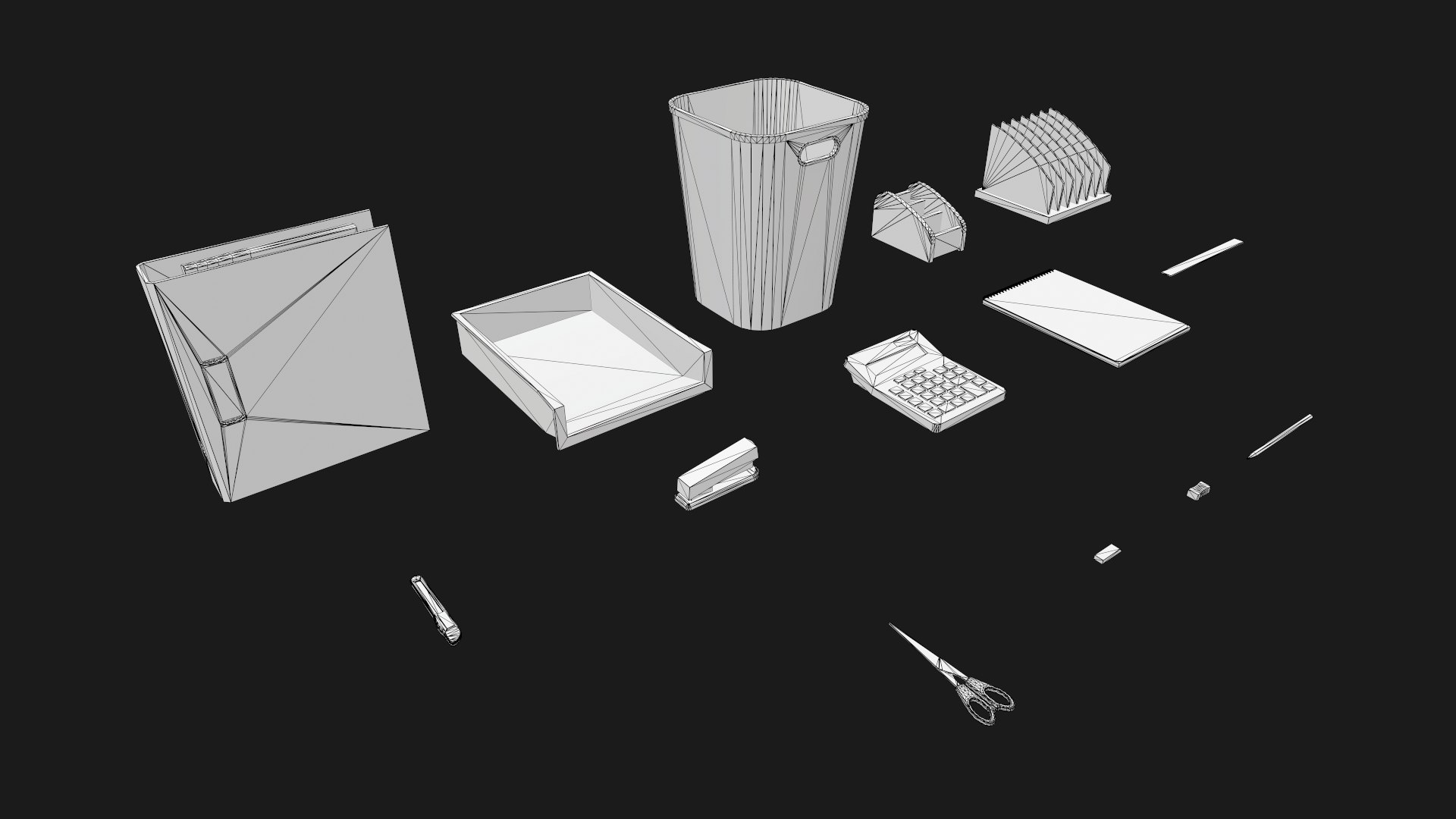 3D low-poly office supplies model https://p.turbosquid.com/ts-thumb/yp/x8AZEU/8g/screenshot011/png/1606072832/1920x1080/fit_q87/69e24efc359f96f854d172e7388f68cb62fe8af2/screenshot011.jpg