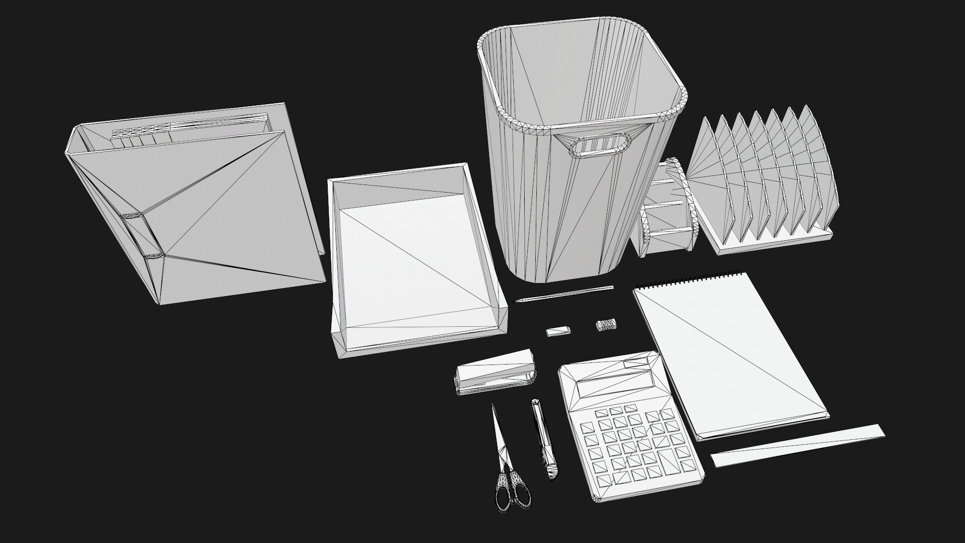 3D low-poly office supplies model https://p.turbosquid.com/ts-thumb/yp/x8AZEU/98/screenshot013/png/1606072832/1920x1080/fit_q87/00ba6871633262e7ff285a3f14672eec3aa9f578/screenshot013.jpg