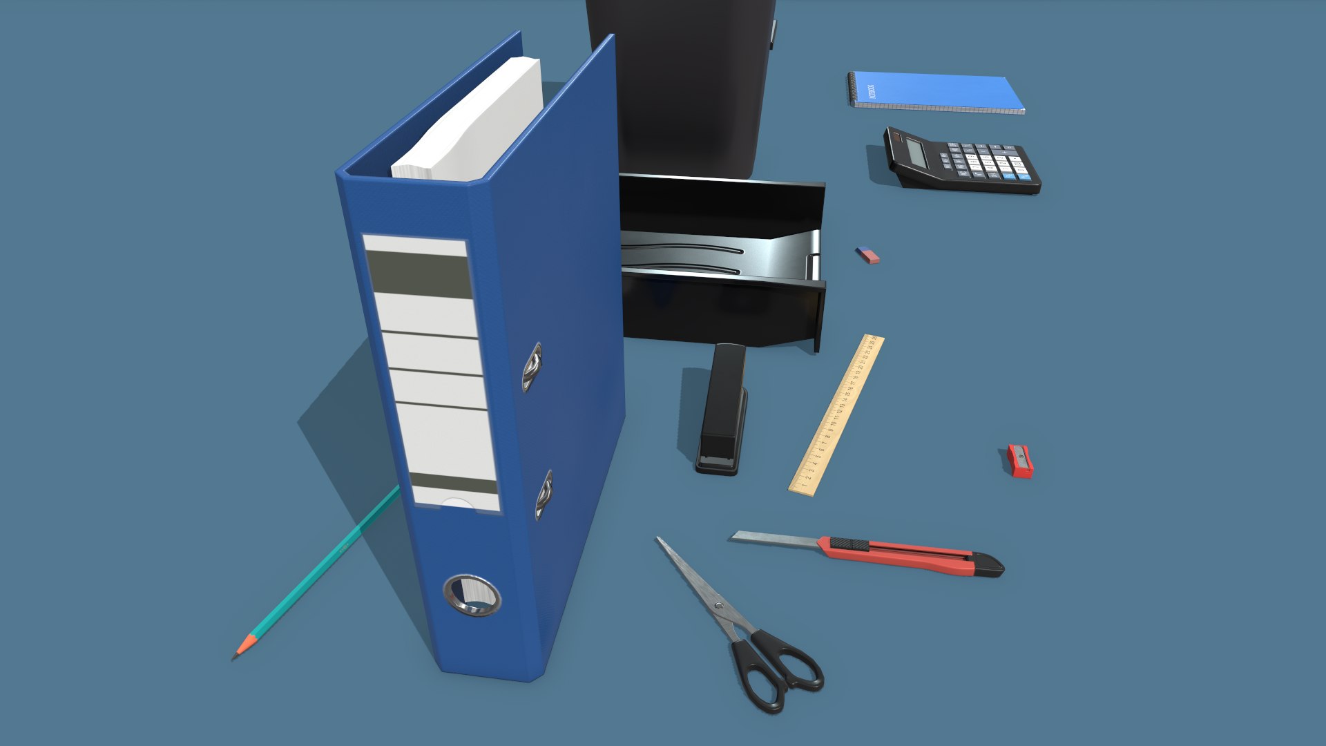 3D low-poly office supplies model https://p.turbosquid.com/ts-thumb/yp/x8AZEU/oI/screenshot009/png/1606072834/1920x1080/fit_q87/36b57108b8d7247950b0db59c476ee546bb16703/screenshot009.jpg