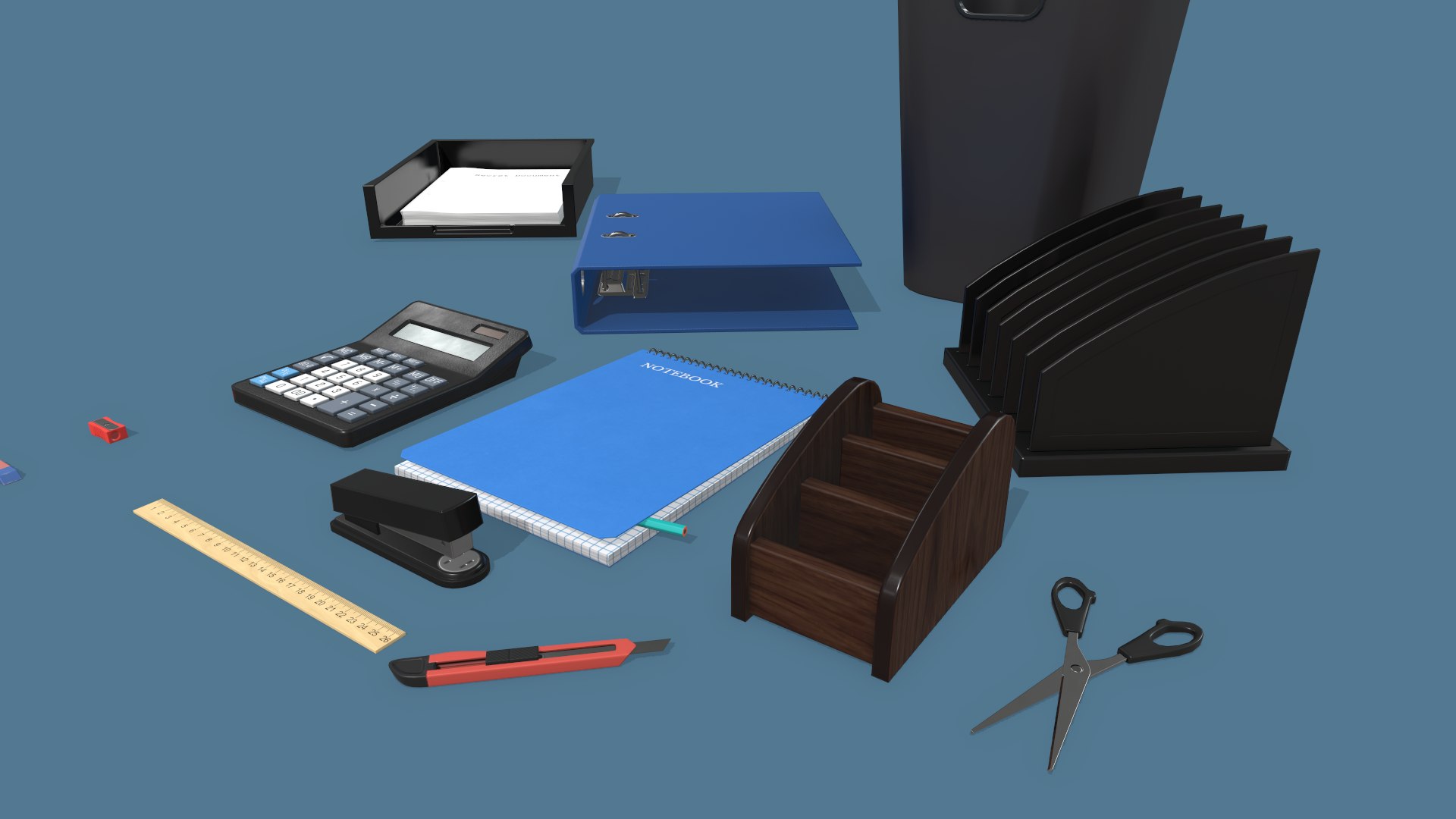 3D low-poly office supplies model https://p.turbosquid.com/ts-thumb/yp/x8AZEU/vy/screenshot005/png/1606072828/1920x1080/fit_q87/d0fb076245670e528820735acb79b9da6fe62b78/screenshot005.jpg
