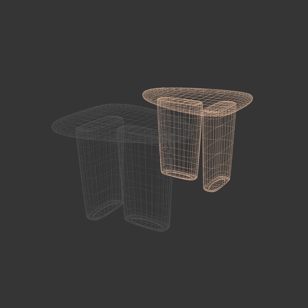 3D ANTHROPOLOGIE Kalle Sculptural Oak Side Table TurboSquid 1847121